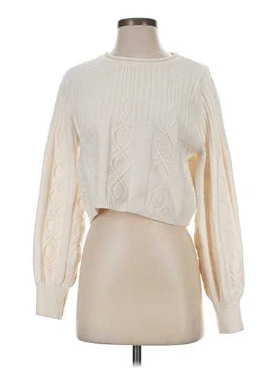 Pre-owned Altar'd State Pullover Sweater In Ivory