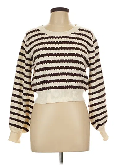 Pre-owned Altar'd State Pullover Sweater In Ivory