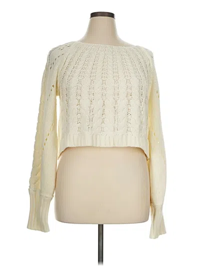 Pre-owned Altar'd State Pullover Sweater In Ivory