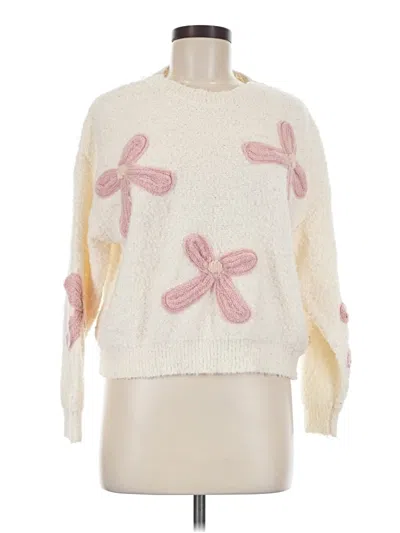 Pre-owned Altar'd State Pullover Sweater In Ivory