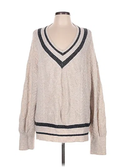 Pre-owned Altar'd State Pullover Sweater In Ivory