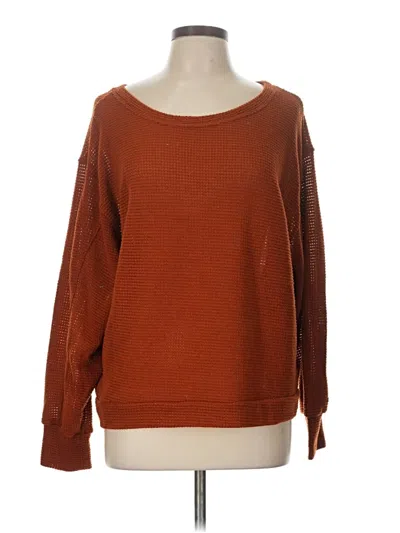 Pre-owned Altar'd State Pullover Sweater In Orange