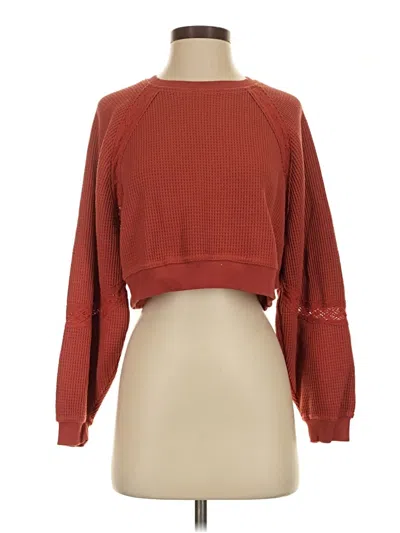 Pre-owned Altar'd State Pullover Sweater In Orange