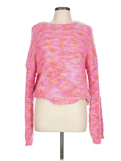 Pre-owned Altar'd State Pullover Sweater In Pink