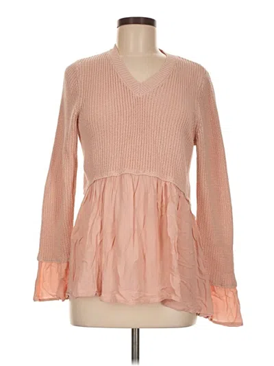 Pre-owned Altar'd State Pullover Sweater In Pink