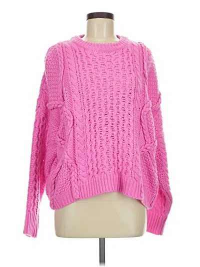 Pre-owned Altar'd State Pullover Sweater In Pink