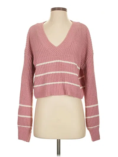 Pre-owned Altar'd State Pullover Sweater In Pink