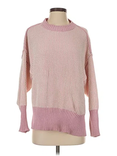 Pre-owned Altar'd State Pullover Sweater In Pink