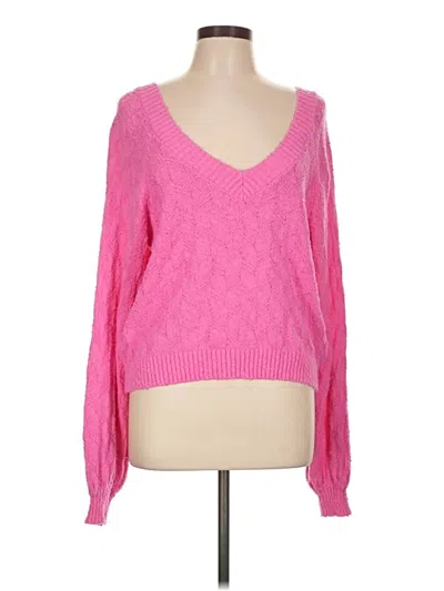 Pre-owned Altar'd State Pullover Sweater In Pink