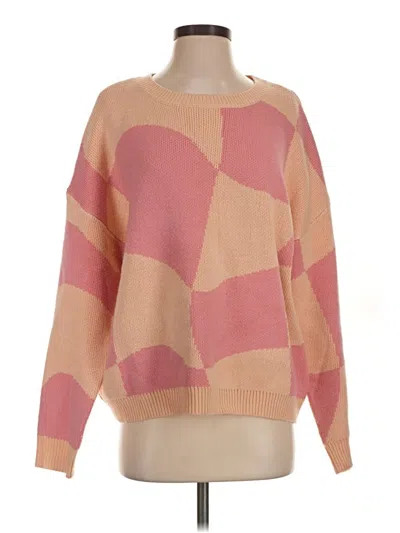 Pre-owned Altar'd State Pullover Sweater In Pink