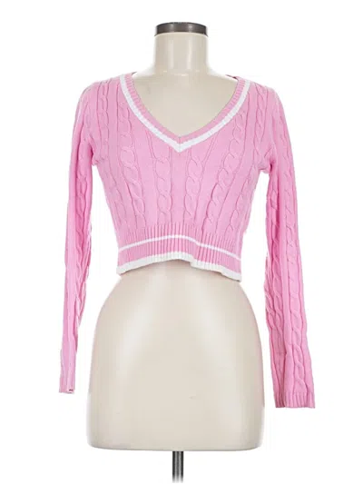 Pre-owned Altar'd State Pullover Sweater In Pink