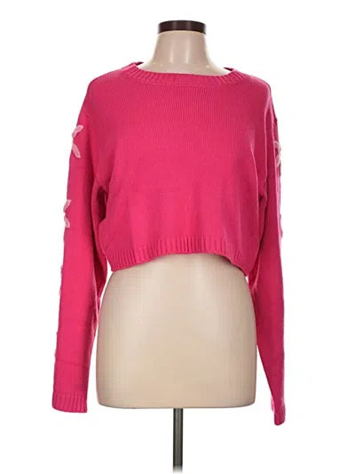 Pre-owned Altar'd State Pullover Sweater In Pink