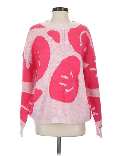 Pre-owned Altar'd State Pullover Sweater In Pink