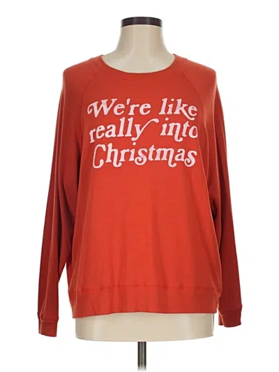 Pre-owned Altar'd State Pullover Sweater In Red