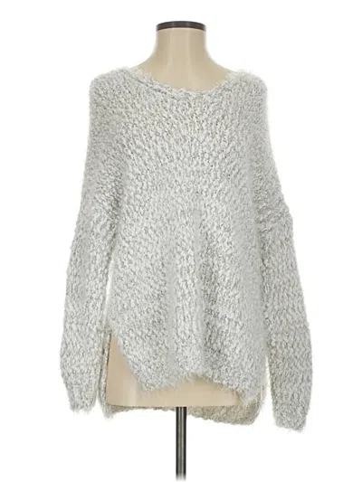 Pre-owned Altar'd State Pullover Sweater In Silver