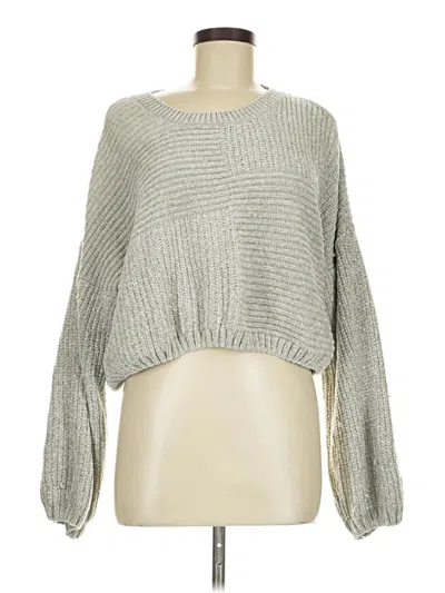 Pre-owned Altar'd State Pullover Sweater In Silver