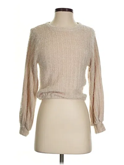 Pre-owned Altar'd State Pullover Sweater In Tan