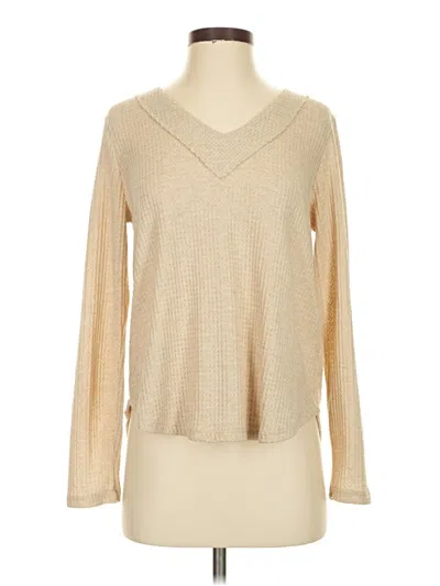 Pre-owned Altar'd State Pullover Sweater In Tan