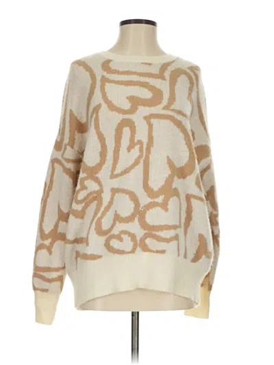 Pre-owned Altar'd State Pullover Sweater In Tan