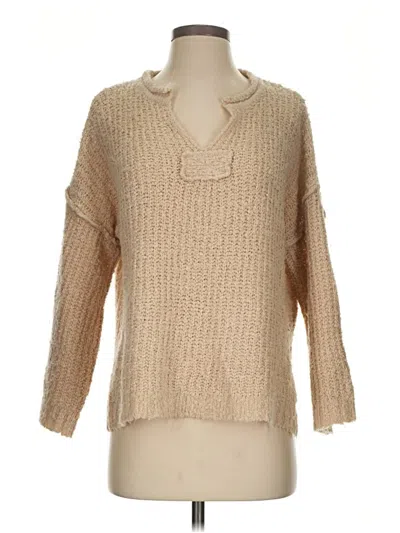 Pre-owned Altar'd State Pullover Sweater In Tan
