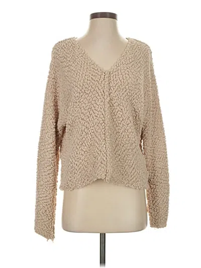 Pre-owned Altar'd State Pullover Sweater In Tan