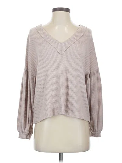 Pre-owned Altar'd State Pullover Sweater In Tan