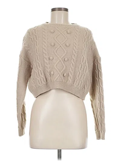 Pre-owned Altar'd State Pullover Sweater In Tan