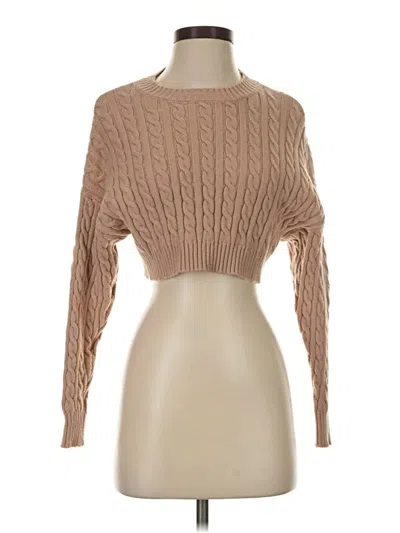Pre-owned Altar'd State Pullover Sweater In Tan