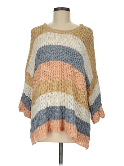 Pre-owned Altar'd State Pullover Sweater In Tan