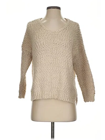 Pre-owned Altar'd State Pullover Sweater In Tan