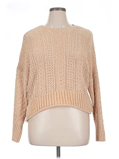 Pre-owned Altar'd State Pullover Sweater In Tan