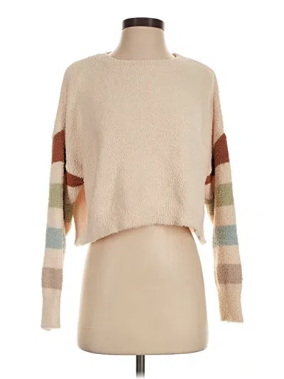 Pre-owned Altar'd State Pullover Sweater In Tan