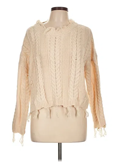 Pre-owned Altar'd State Pullover Sweater In Tan