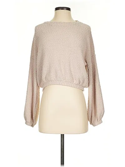 Pre-owned Altar'd State Pullover Sweater In Tan