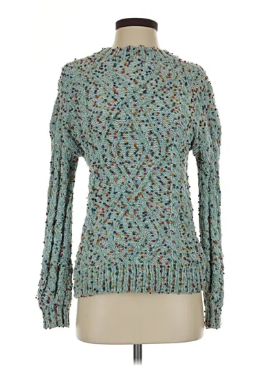 Pre-owned Altar'd State Pullover Sweater In Teal