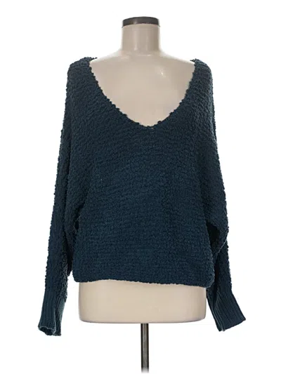 Pre-owned Altar'd State Pullover Sweater In Teal