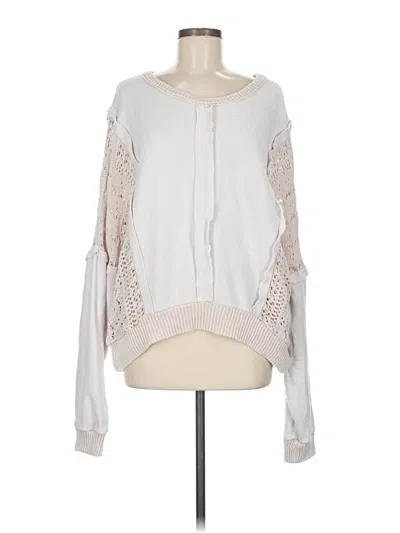 Pre-owned Altar'd State Pullover Sweater In White