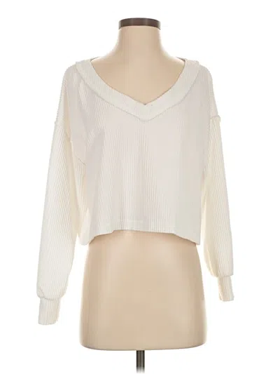 Pre-owned Altar'd State Pullover Sweater In White