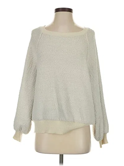 Pre-owned Altar'd State Pullover Sweater In White