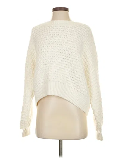 Pre-owned Altar'd State Pullover Sweater In White