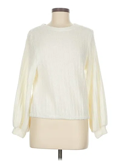 Pre-owned Altar'd State Pullover Sweater In White