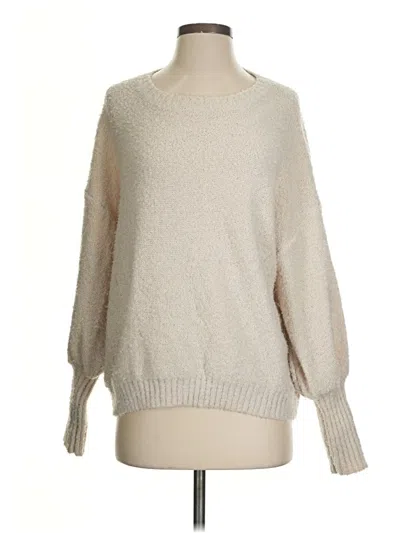 Pre-owned Altar'd State Pullover Sweater In White