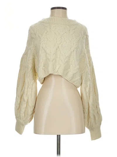 Pre-owned Altar'd State Pullover Sweater In White