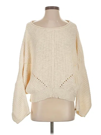 Pre-owned Altar'd State Pullover Sweater In White