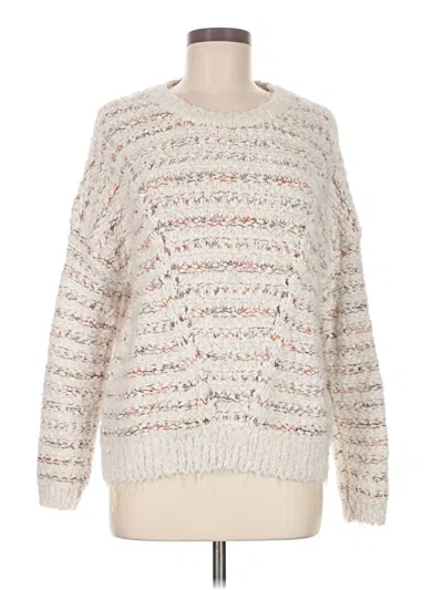 Pre-owned Altar'd State Pullover Sweater In White