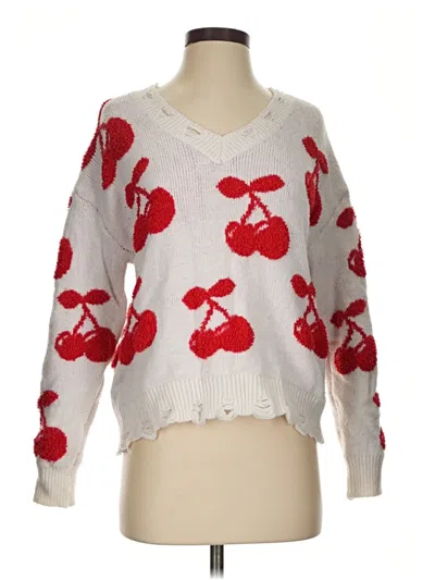 Pre-owned Altar'd State Pullover Sweater In White