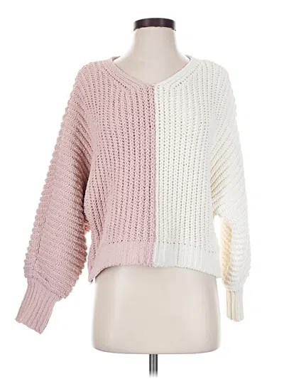 Pre-owned Altar'd State Pullover Sweater In White