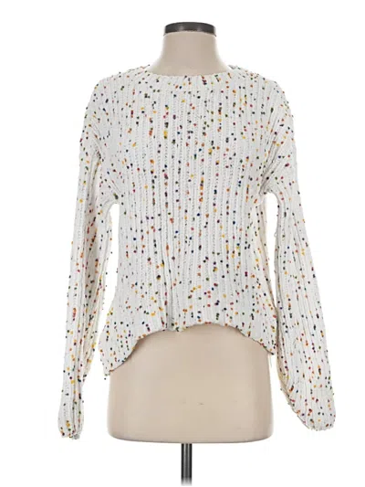 Pre-owned Altar'd State Pullover Sweater In White