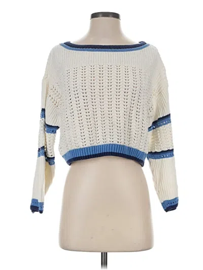Pre-owned Altar'd State Pullover Sweater In White