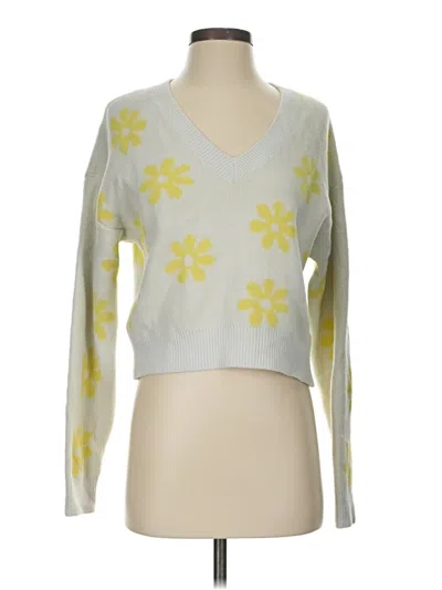 Pre-owned Altar'd State Pullover Sweater In Yellow